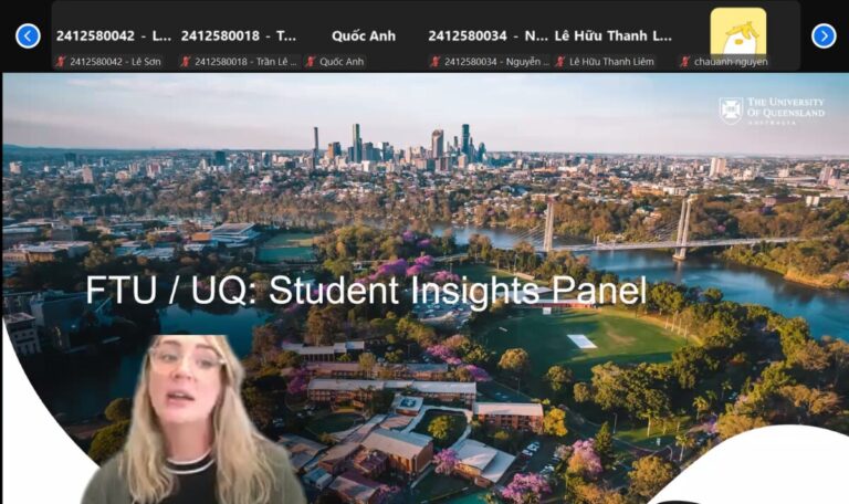 [Recap] FTU – UQ Career Talk #3: “Student Insights: Strategies and success stories from current UQ faculty of business, economics and law students”