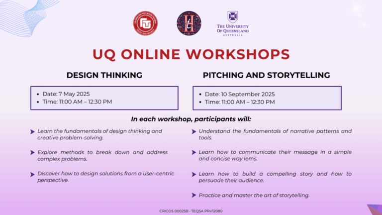 Giới thiệu Virtual Workshop #1: “Design Thinking” trong khuôn khổ chương trình Global Connect Partners của Đại học Queensland, Australia