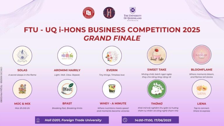 FTU – UQ i-Hons Business Competition 2025 Grand Finale: From Ideation to Impact