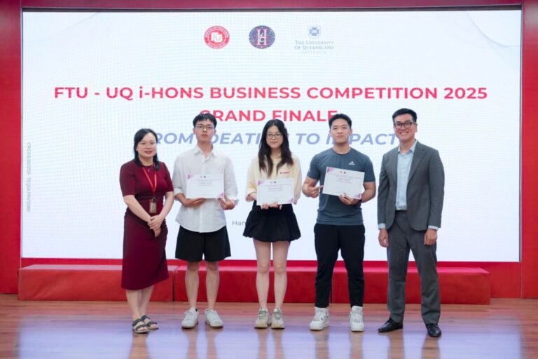 Best presenter award – FTU-UQ i-Hons Business Competition 2025 Grand Finale