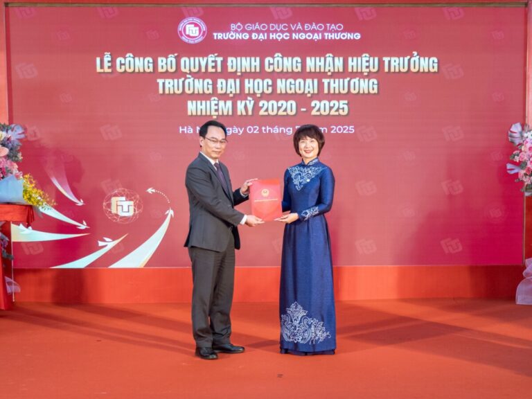 PGS, TS Phạm Thu Hương được bổ nhiệm Hiệu trưởng Trường Đại học Ngoại thương nhiệm kỳ 2020-2025