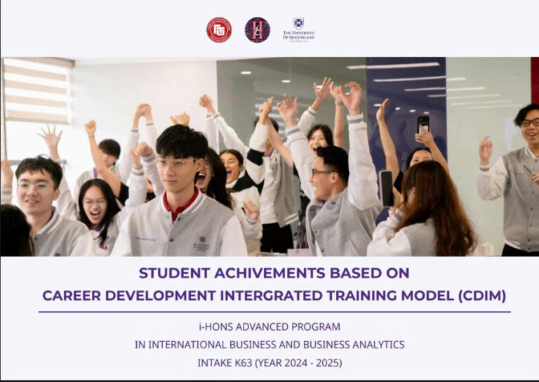 [Brochure] Nhìn lại hành trình và thành tựu của sinh viên CTTT i-Hons K63 qua lộ trình học tập tích hợp phát triển nghề nghiệp (CDIM) – năm học 2024–2025