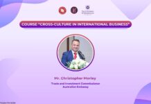 GIỚI THIỆU BUỔI CHIA SẺ TỪ CHUYÊN GIA CHRISTOPHER MORLEY – THAM TÁN THƯƠNG MẠI VÀ ĐẦU TƯ, ĐẠI SỨ QUÁN ÚC